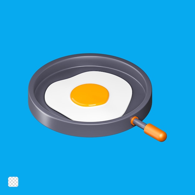 Frying pan isolated 3d icon