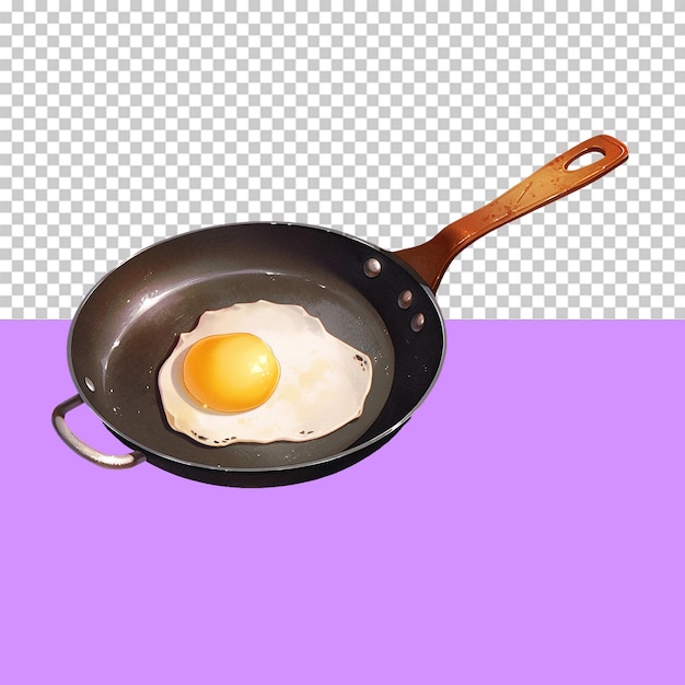 A frying pan isolated object transparent background