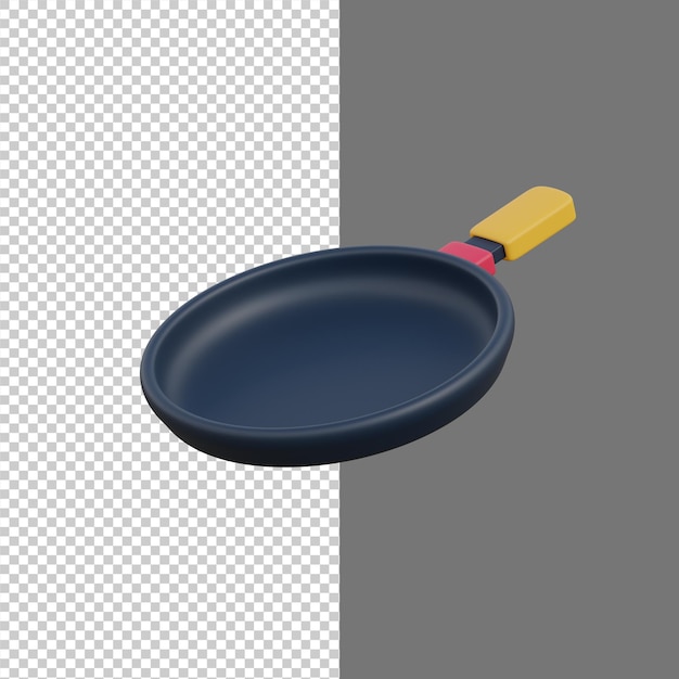 PSD padella utensile da cucina icona rendering 3d