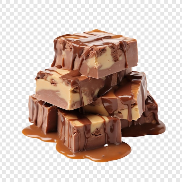 PSD fudge isolated on transparent background