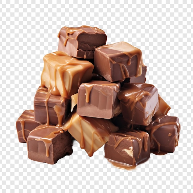 PSD fudge isolated on transparent background