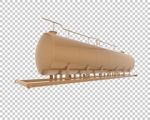 PSD fuel storage tank isolated on transparent background 3d rendering illustration