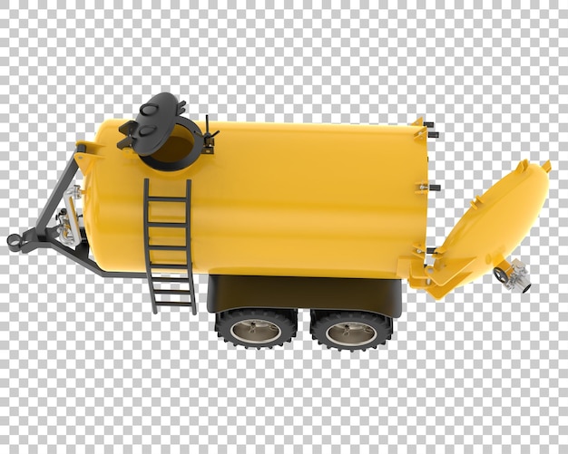 PSD fuel tank on transparent background 3d rendering illustration