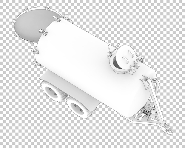 Fuel tank on transparent background 3d rendering illustration