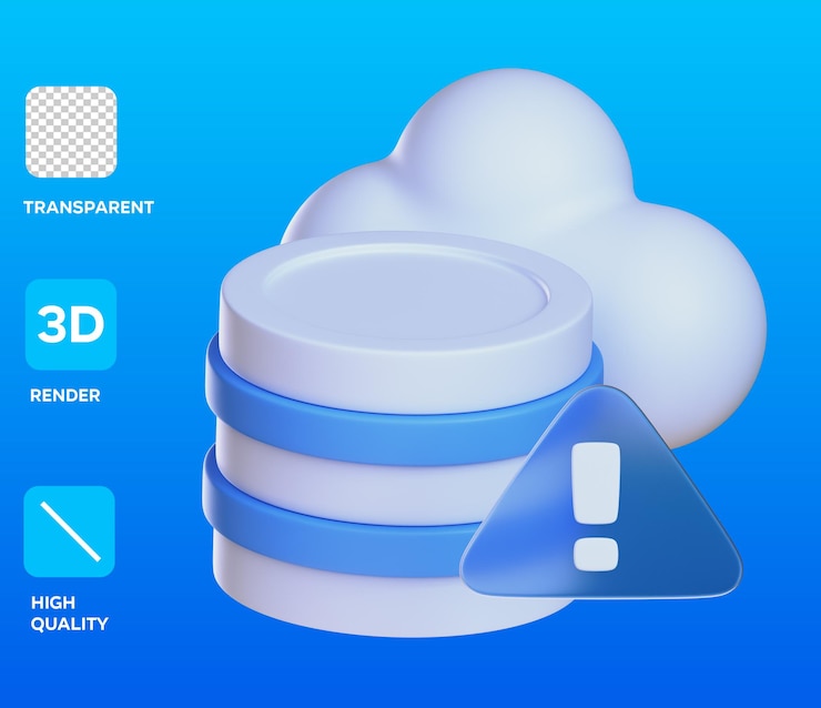 PSD full 3d object illustration