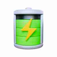 PSD full battery 3d icon