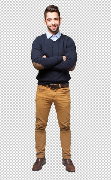 PSD full body elegant man