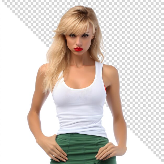 PSD full body model skinny blonde