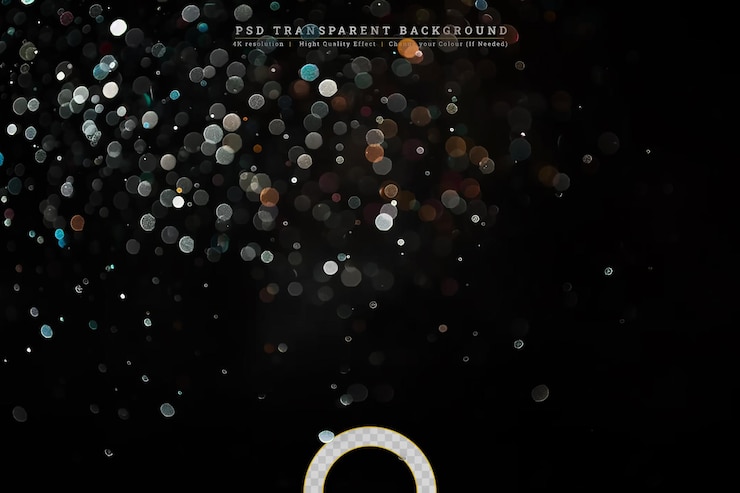 PSD full frame shot of water drops on transparent background
