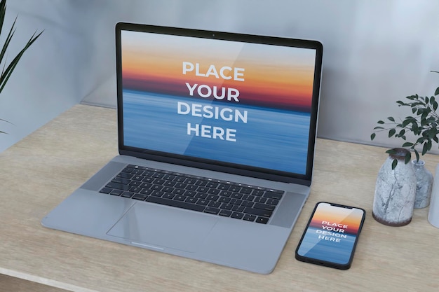 Full-screen-smartphone-en-laptop-mockup-ontwerp