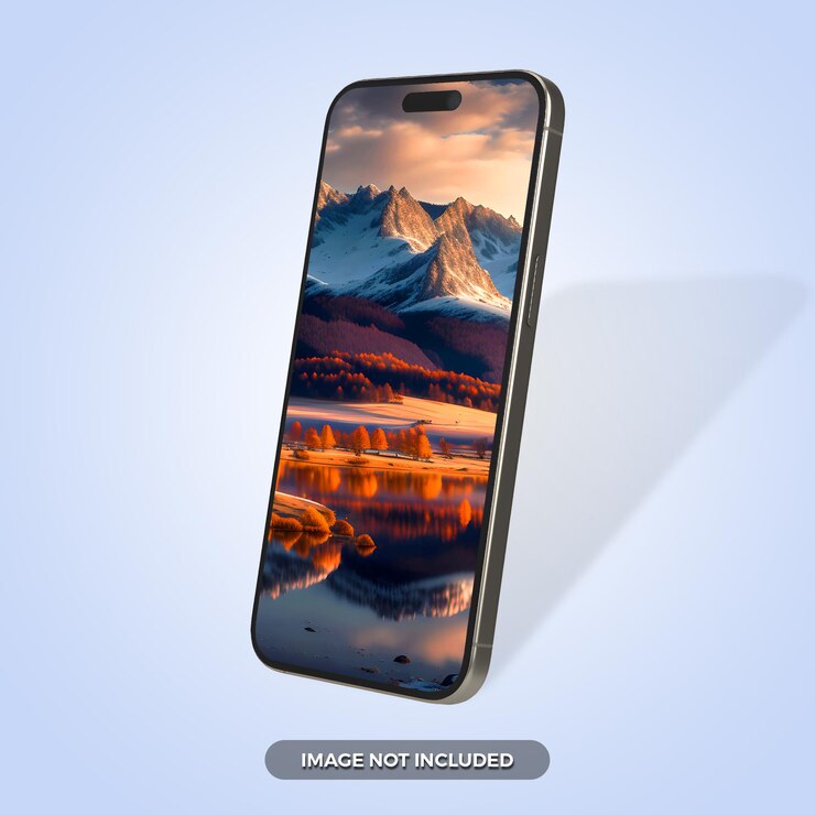 Full screen smartphone mockup design