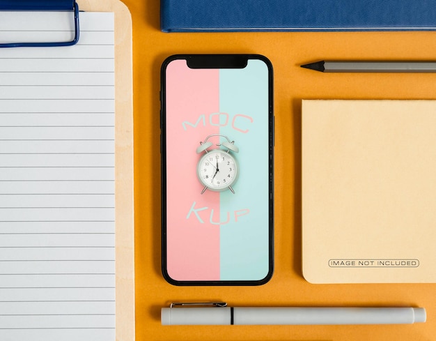 full screen smartphone mockup for presentation