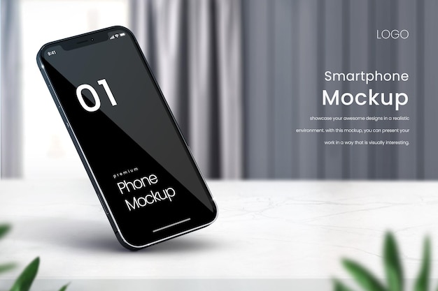 Full screen smartphone mockup