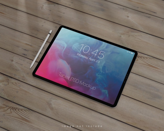 Full screen tablet mockup