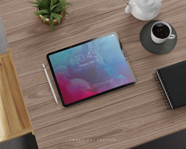 Full screen tablet mockup