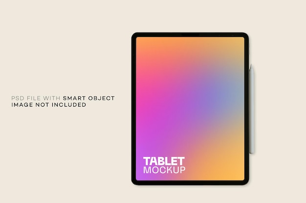 Fullscreen tablet mockup design