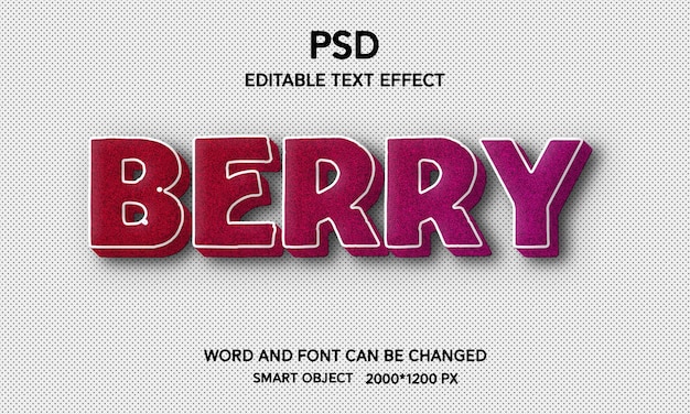 Fully  editable 3d text effect with background