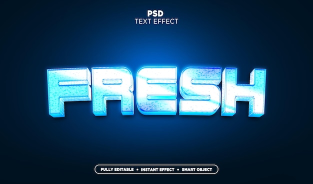 Fully editable psd fresh text style