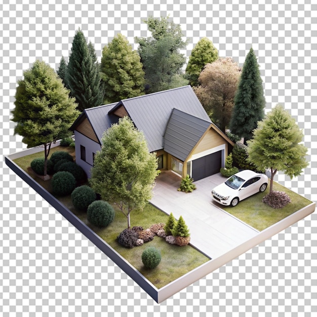 PSD fully house in 3d view