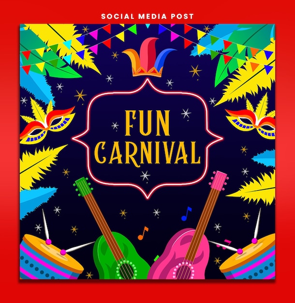 Fun Carnival Party Flyer Template