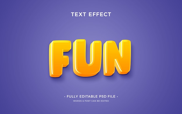 PSD fun text effect design