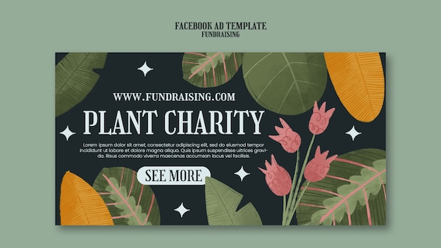 PSD fundraising template design