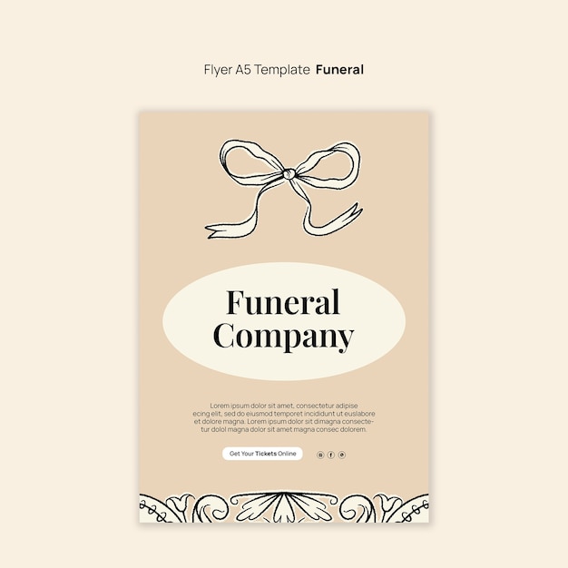 PSD funeral program template