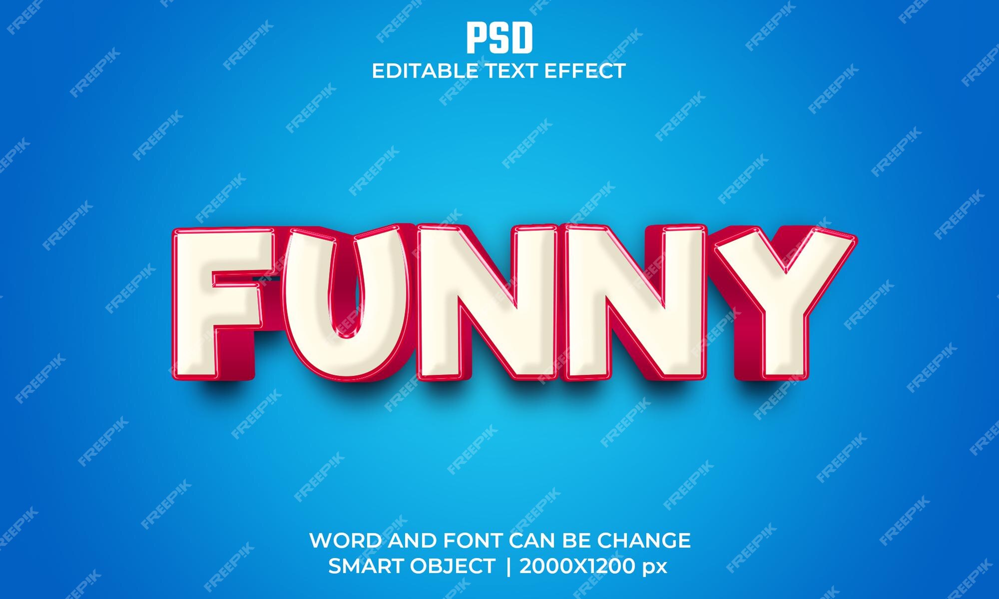 Premium PSD  Funny game 3d editable text effect psd with premium background