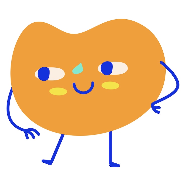PSD 面白いキャラクターアイコンのデザイン