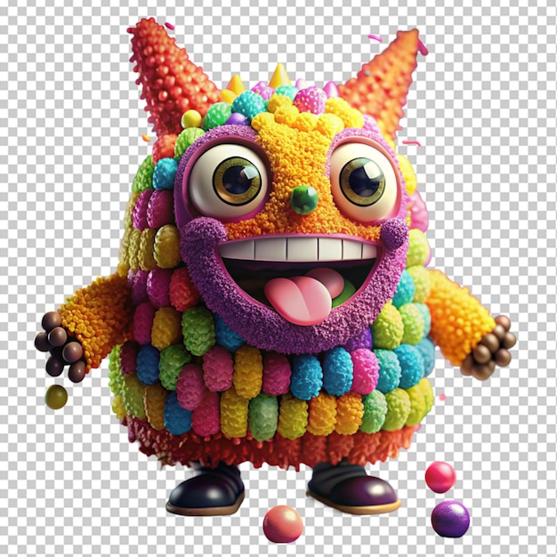 PSD funny pinata filled with candy