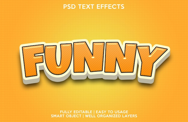 PSD funny text effect