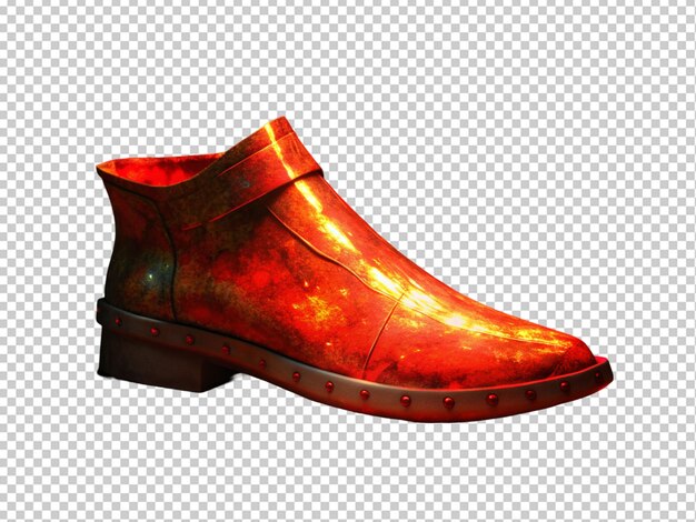 PSD scarpe rosse furtive che brillano di luce rossa