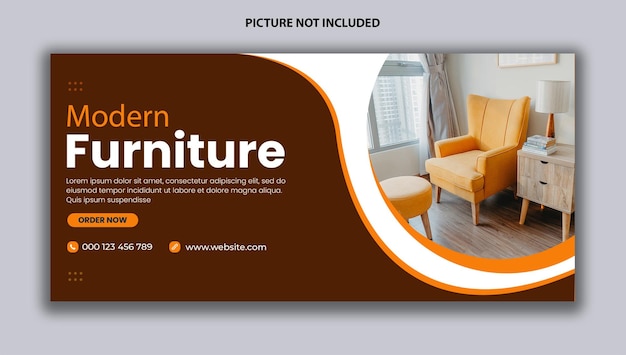 furniture facebook cover page template