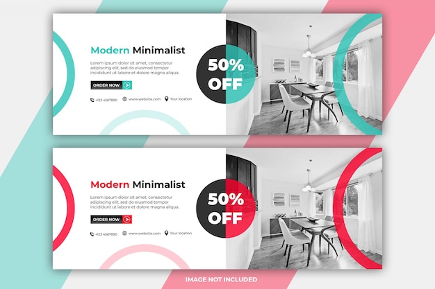 PSD 家具facebookカバーテンプレート