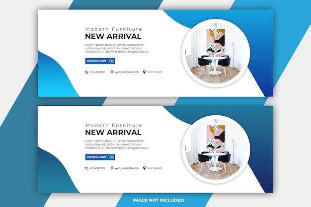 PSD furniture facebook cover templates