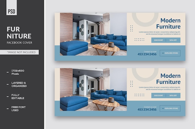 PSD furniture facebook cover