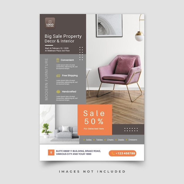 furniture flyer template