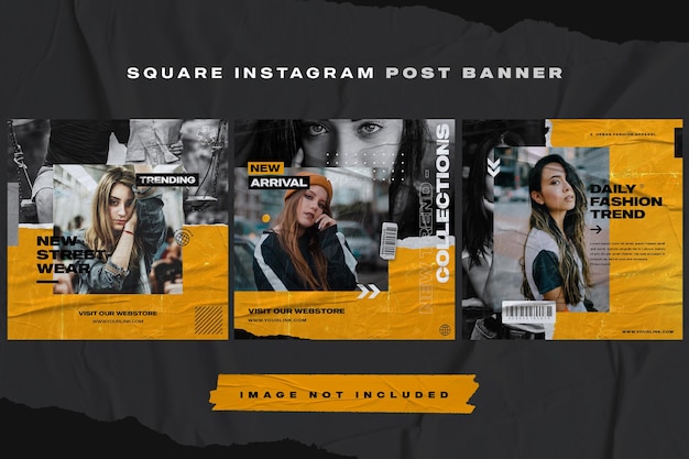 PSD furniture instagram post banner template