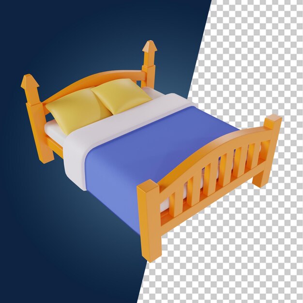 PSD design d'interni di mobili 3d render clipart