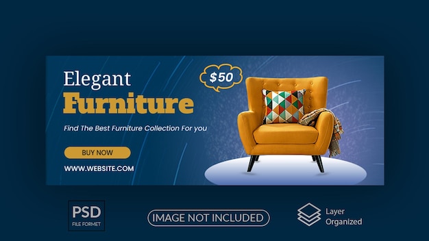 PSD furniture sale advertisement web banner design