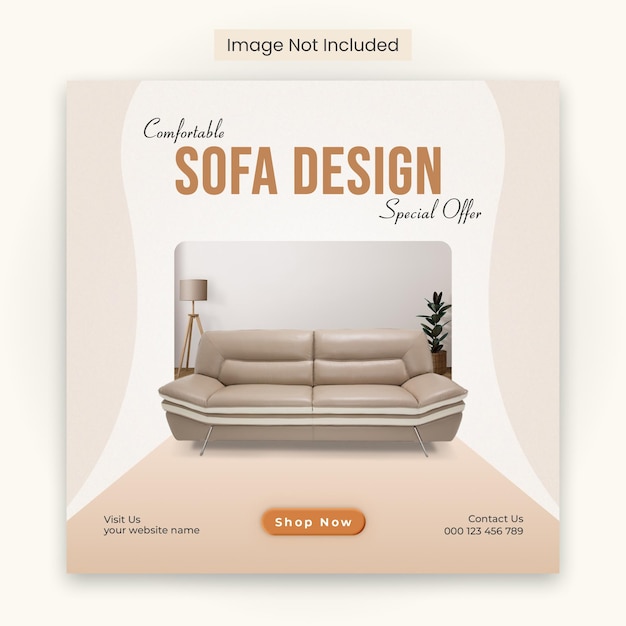 Furniture sale social media banner