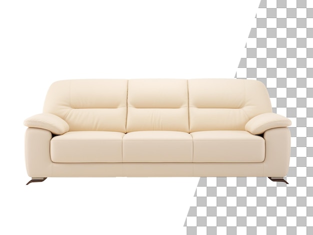 PSD furniture seater sofa with transparent background