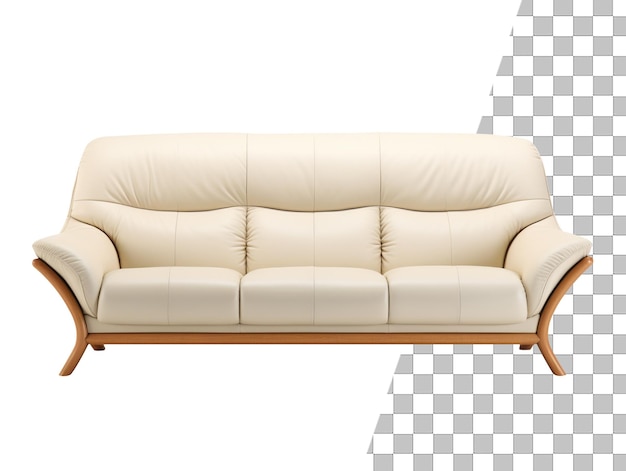 PSD furniture seater sofa with transparent background