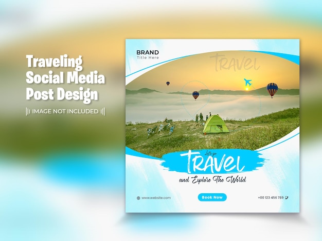 Mobili social media post template design