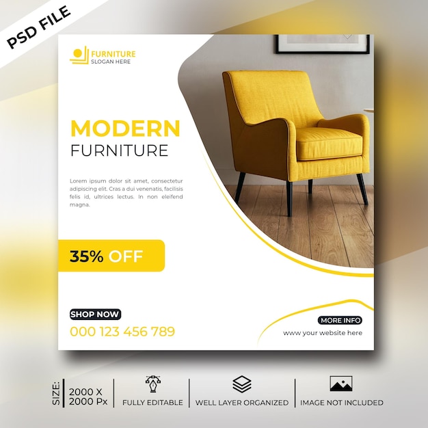 Furniture Social Media Post Template