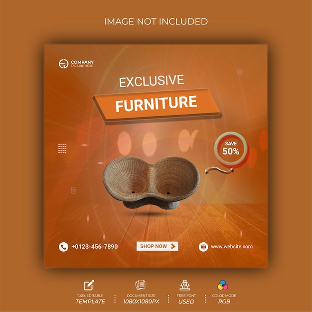 Furniture Social Post Design Template