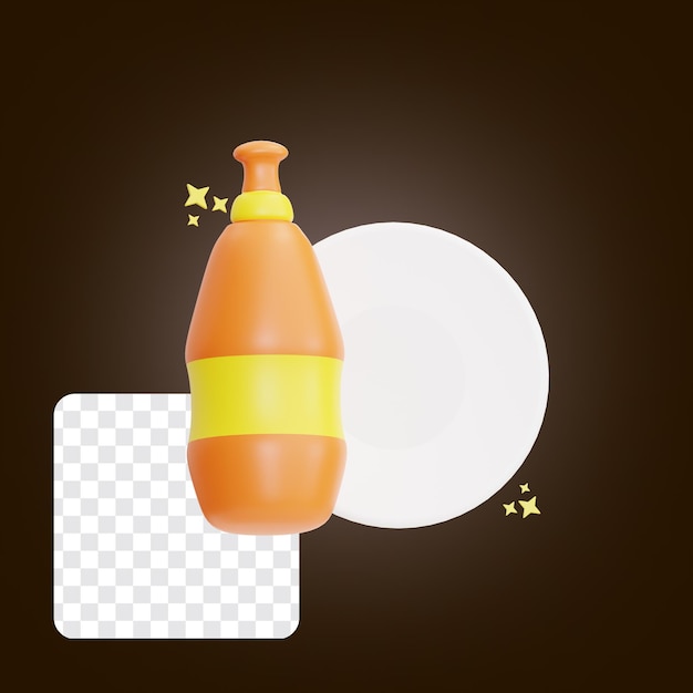 Плита для мытья мебели 3d icon illustration