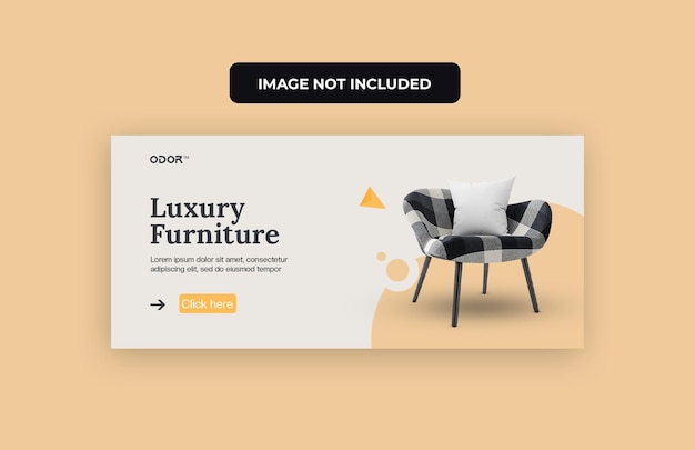 PSD furniture web banner