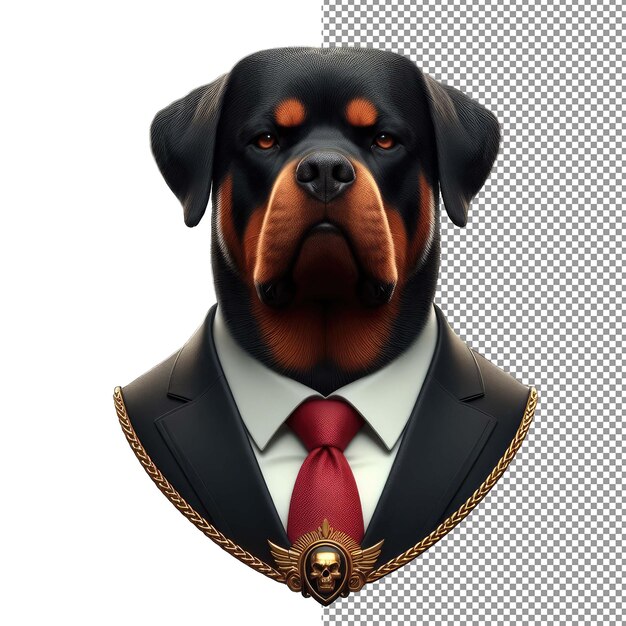 PSD furry executive animal in business attire sticker