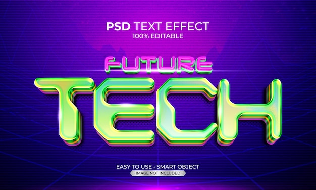 Effetto testo futuro tech